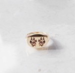 Zegelring ovaal horizontaal huisdier | 13-316 - Afbeelding 2