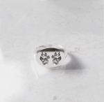 Zegelring ovaal horizontaal huisdier | 13-316 - Afbeelding 3