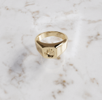 Zegelring vierkant klein Heren | 14-304 - Afbeelding 2