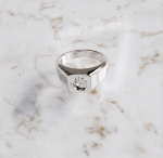 Zegelring vierkant klein Heren | 14-304 - Afbeelding 3