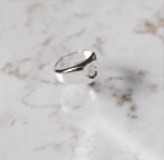 Zegelring vierkant klein Heren | 14-304 - Afbeelding 4