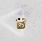 Zegelring rechthoekig Heren | 14-306 - Afbeelding 2