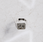 Zegelring rechthoekig Heren | 14-306 - Afbeelding 4