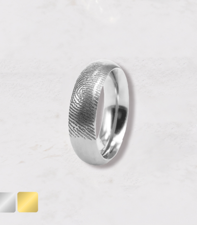 Vingerafdruk ring dames