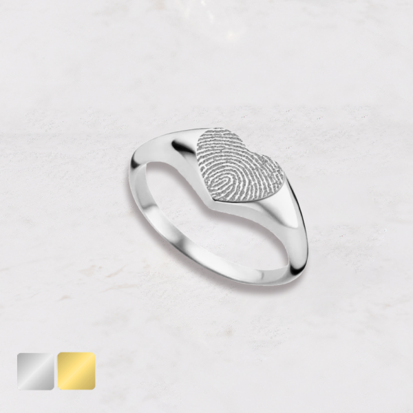 ring in de vorm van een hartje