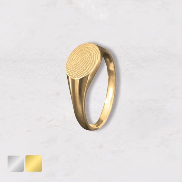 vingerafdruk ring goud