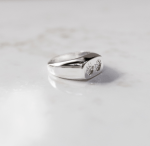 Zegelring rechthoek Heren | 14-307 - Afbeelding 3