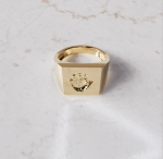 Zegelring vierkant Heren | 14-305 - Afbeelding 2